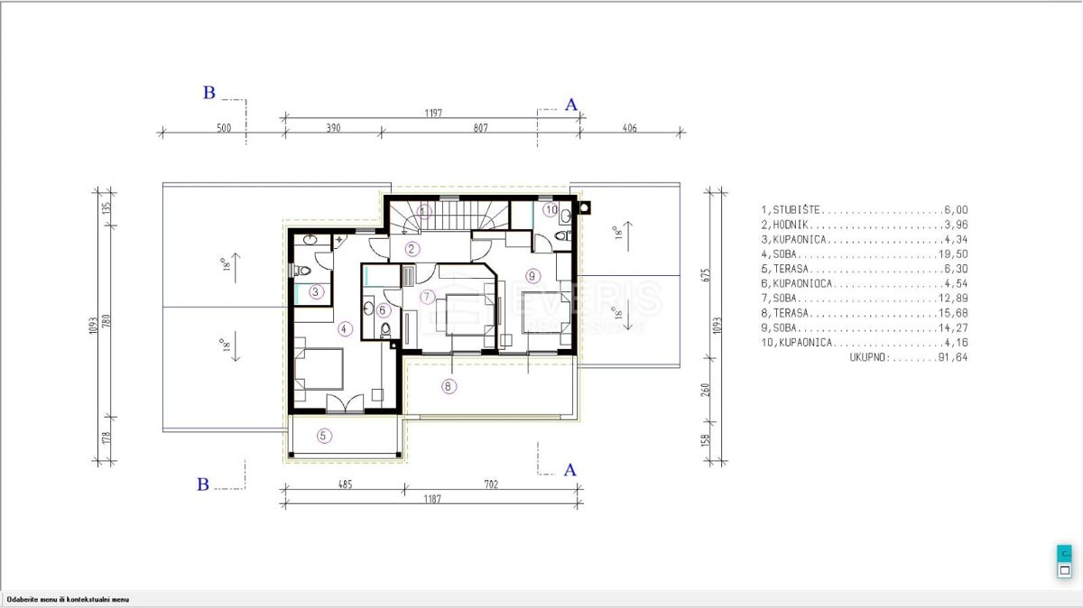Rtina, Ražanac, 1.106m2