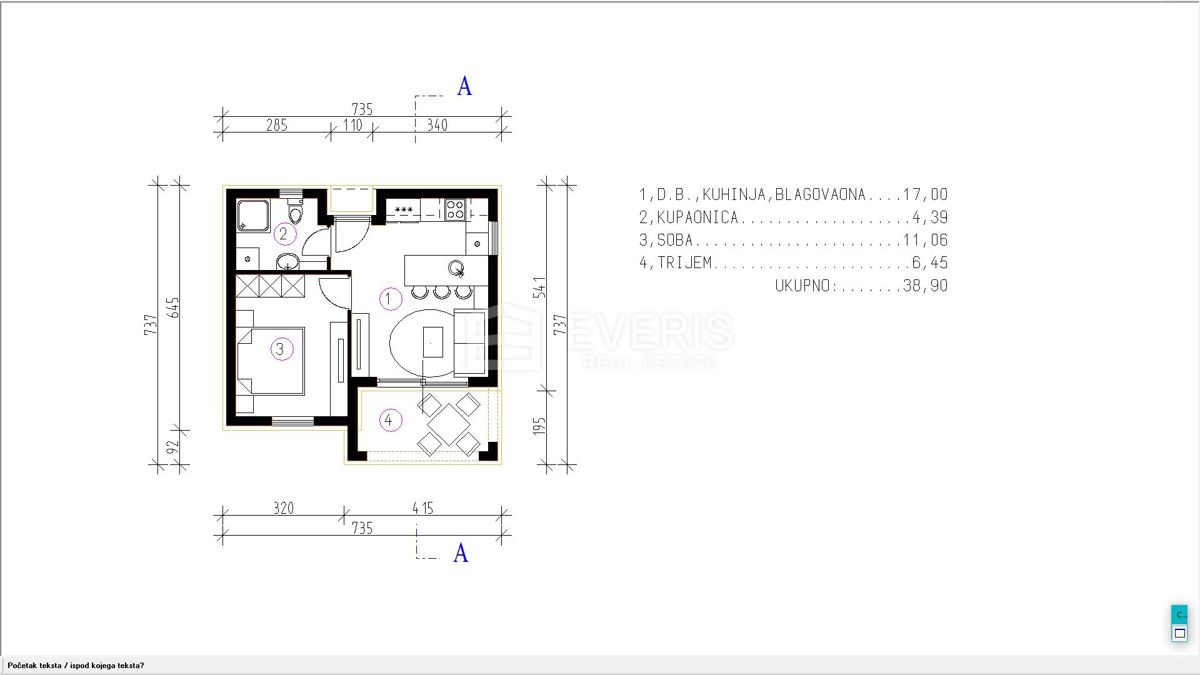 Rtina, Ražanac, 1.106m2