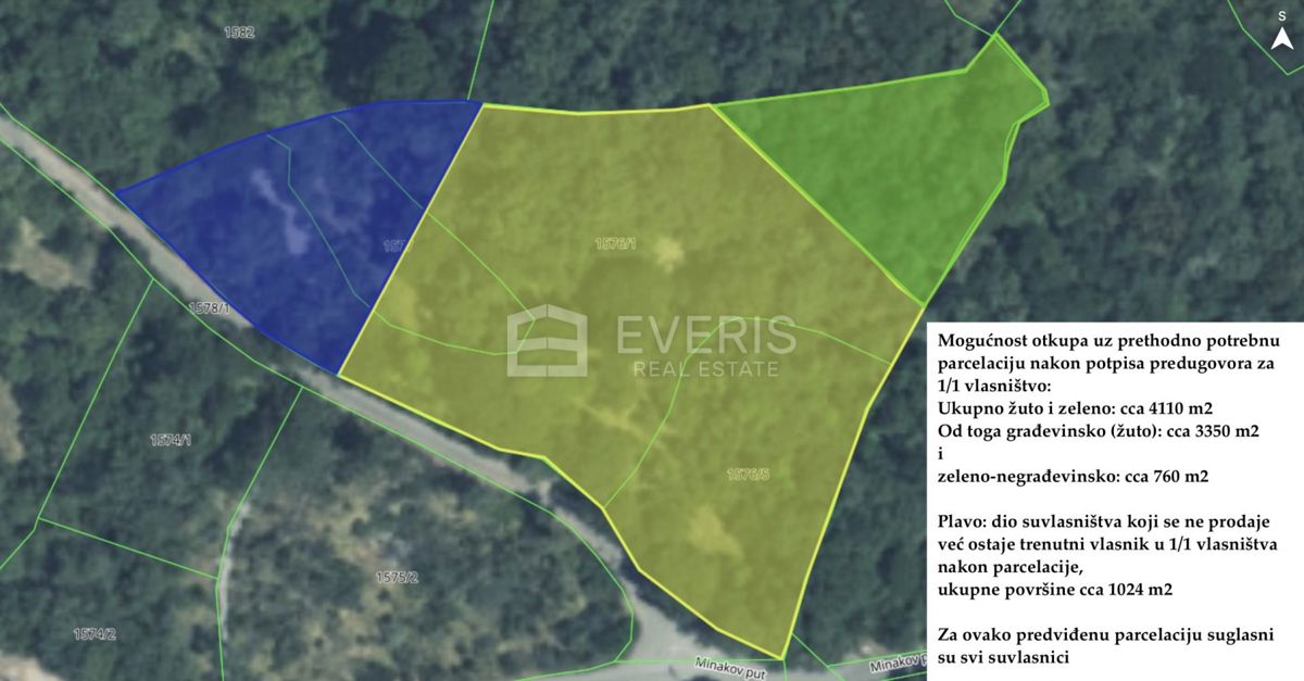 Rijeka, Bivio, nad hotelom Hilton Costabella, 4.100m2