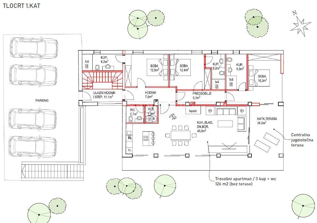 Stanovanje Crikvenica, 145,50m2