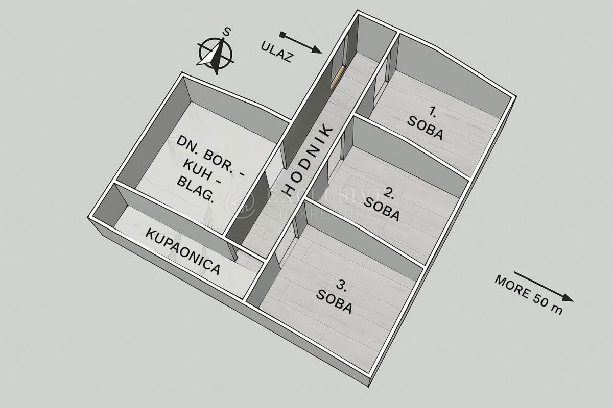 Stanovanje Opatija - Centar, Opatija, 70m2