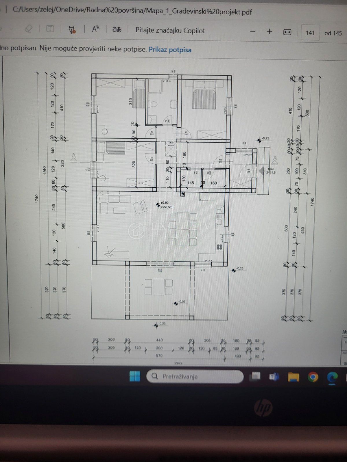 Zemljišče Klana, 1.100m2