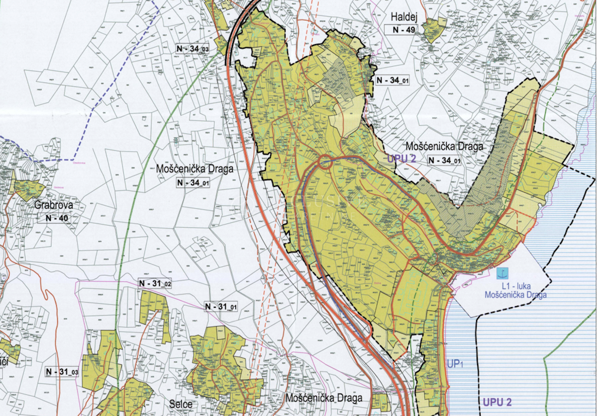 Zemljišče Mošćenička Draga, 1.008m2