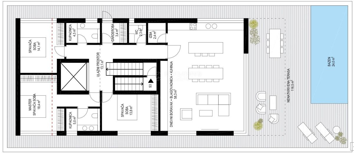 Stanovanje Opatija - Centar, Opatija, 144m2
