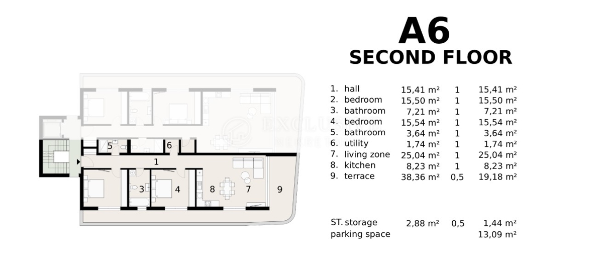 Stanovanje Ičići, Opatija - Okolica, 130m2