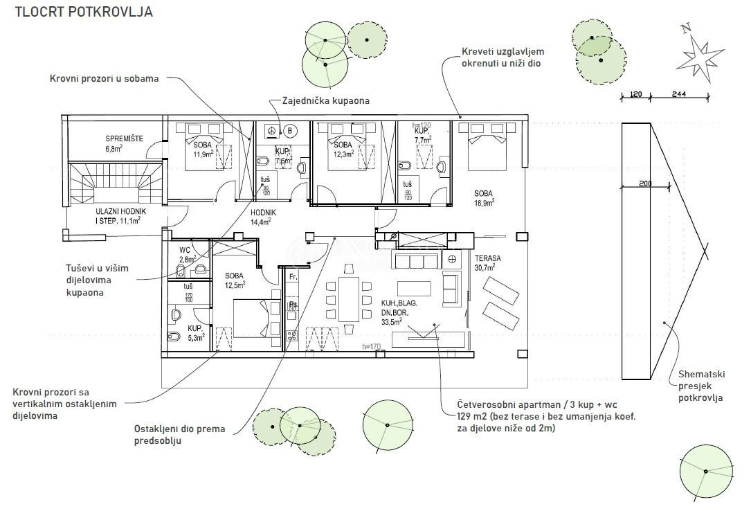 Stanovanje Crikvenica, 140m2