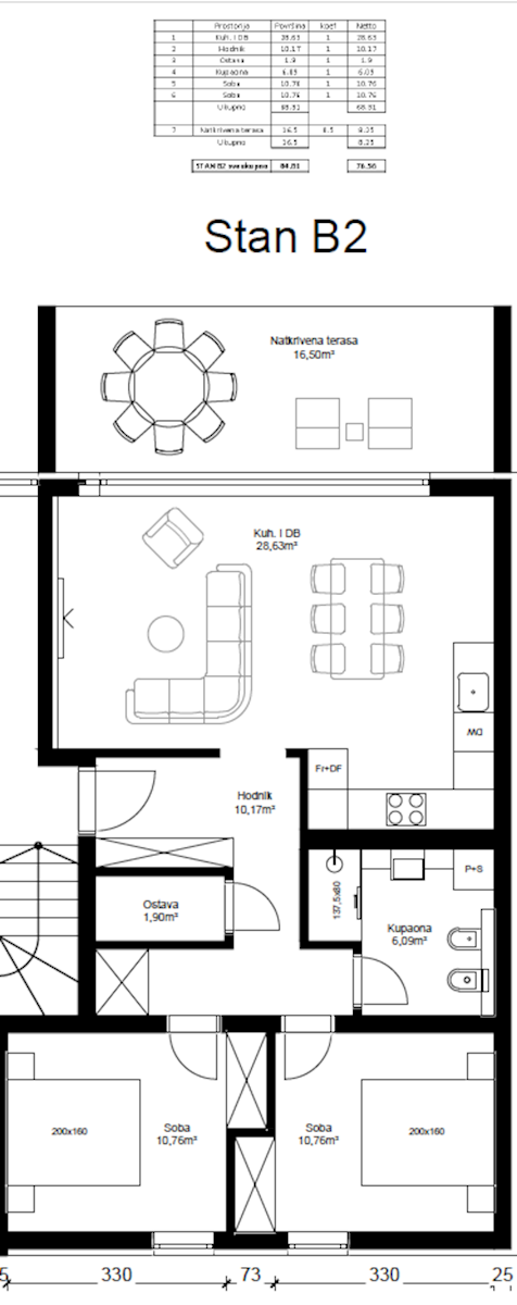 Stanovanje Tar, Tar-Vabriga, 76,50m2