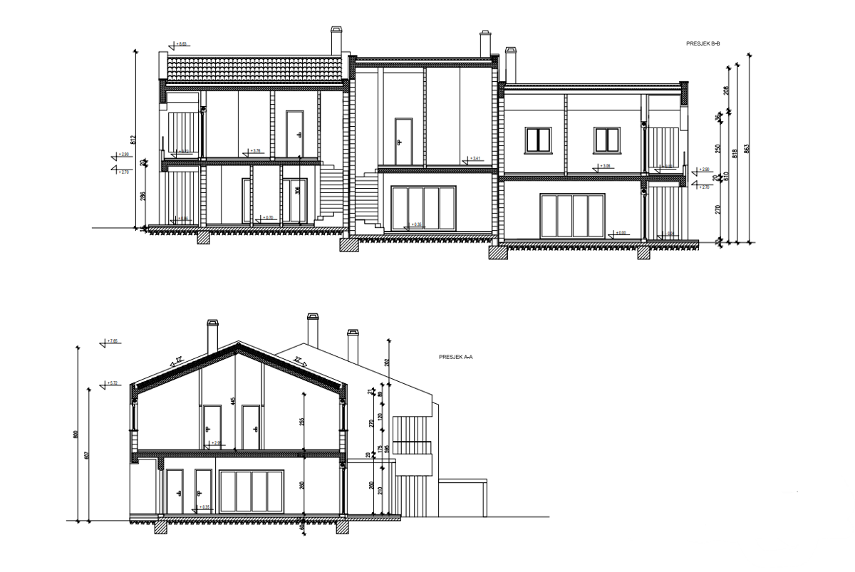 Funtana - moderna vrstna hiša 800 m od morja
