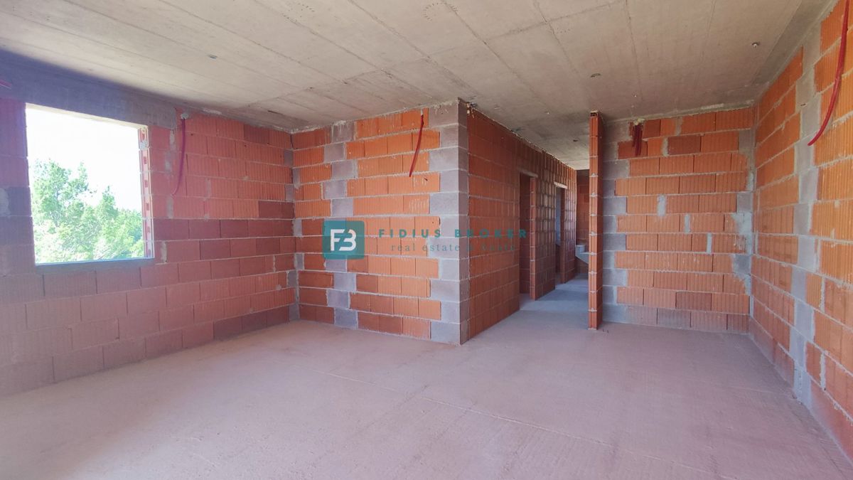 VODICE, novogradnja, dvoetažno stanovanje, pogled na morje, strešna terasa