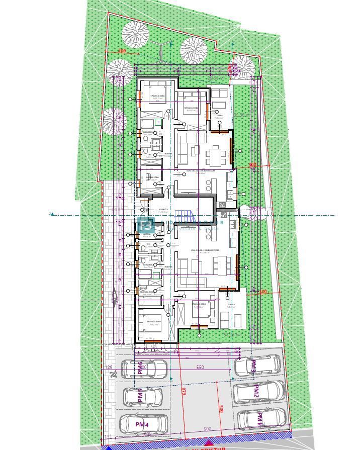 VODICE, novogradnja, pritličje, vrt 51 m2, 3 spalnice, shramba