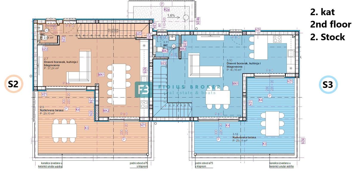 Apartmaj Vodice, 103,82m2