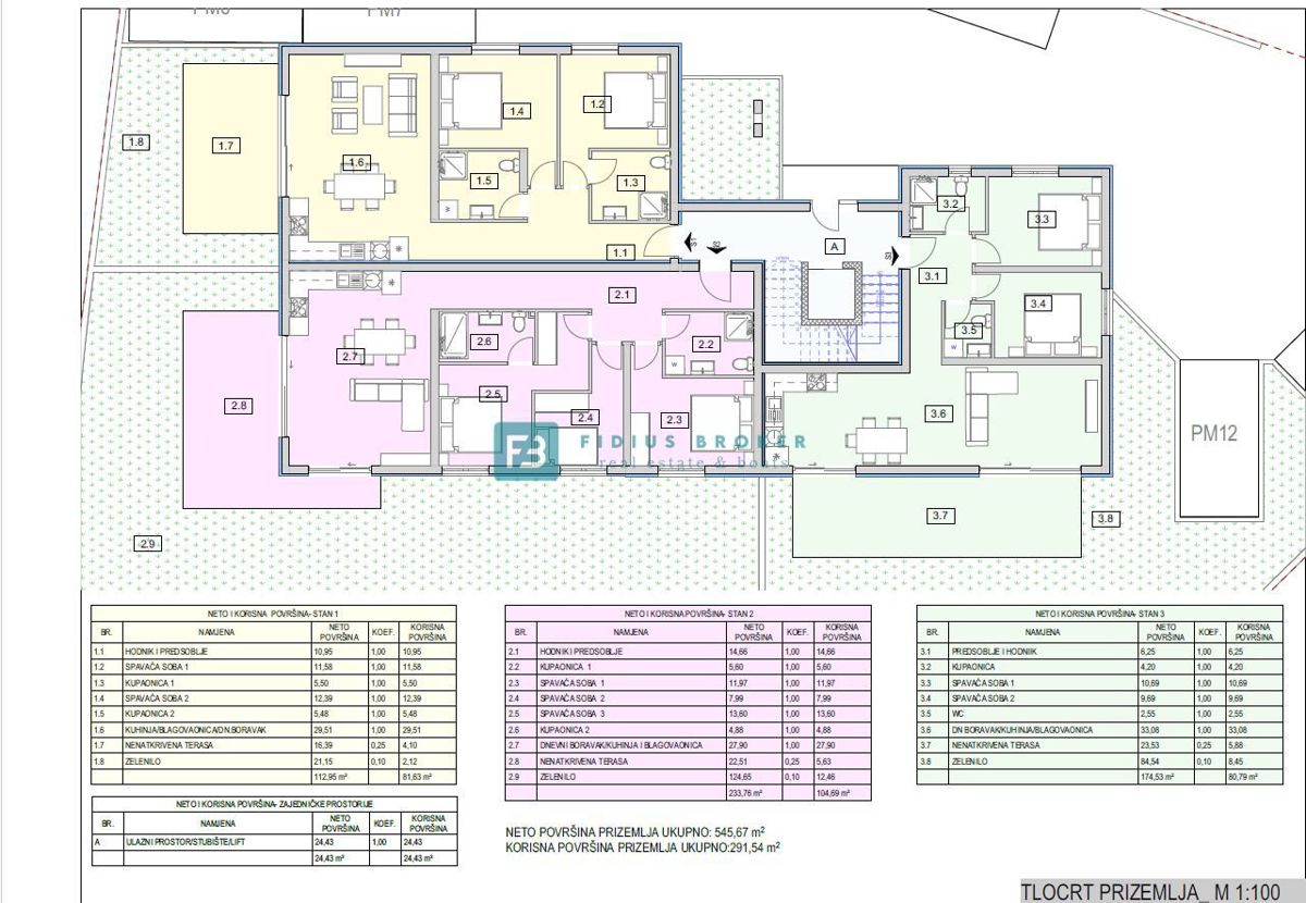 VODICE - SRIMA, vrhunska lokacija, 80 m od morja, 1. nadstropje, pogled na morje, dvigalo