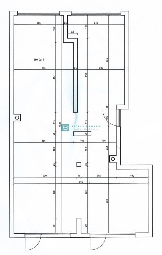 VODICE - poslovni prostor v širšem centru mesta, 99 m2