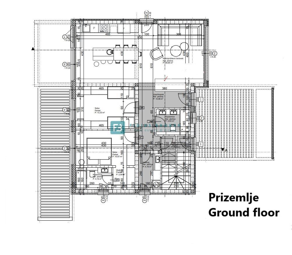 ŠIBENIK BILICE, nova luksuzna vila z 2 ločenima apartmajema, 400 m od morja