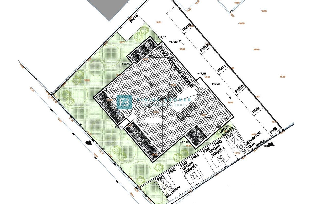 VODICE, novogradnja, pritličje, vrt 140 m2, 650 m do plaže