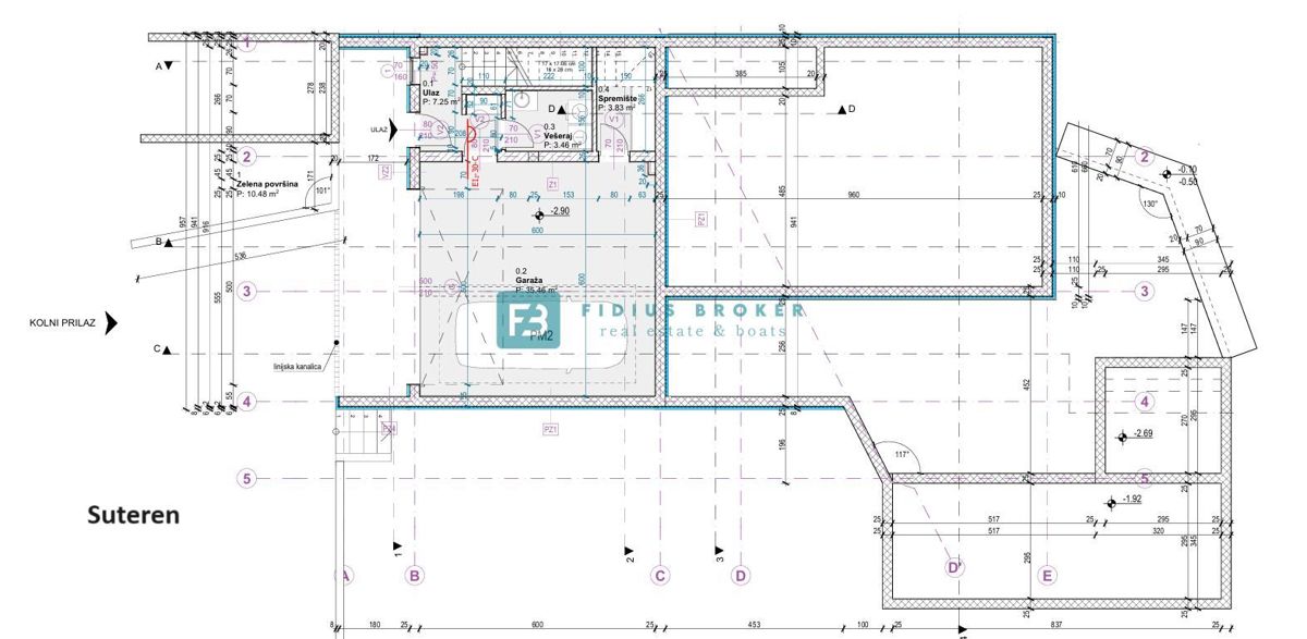 BETINA, nova, luksuzna vila, 150 m od morja, panoramski pogled, bazen, garaža