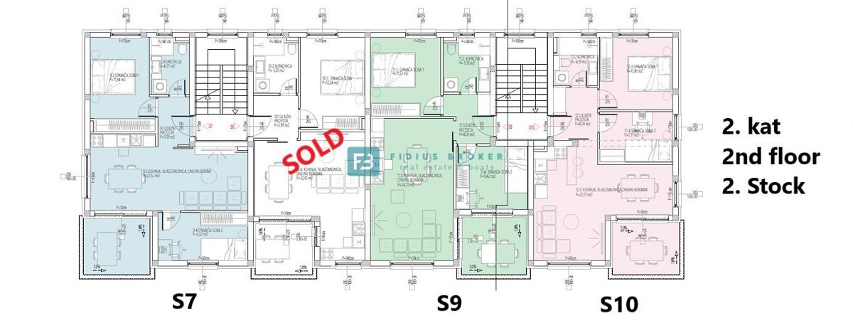 VODICE, nov projekt, pritličje, vrt 42 m2, mirna lokacija