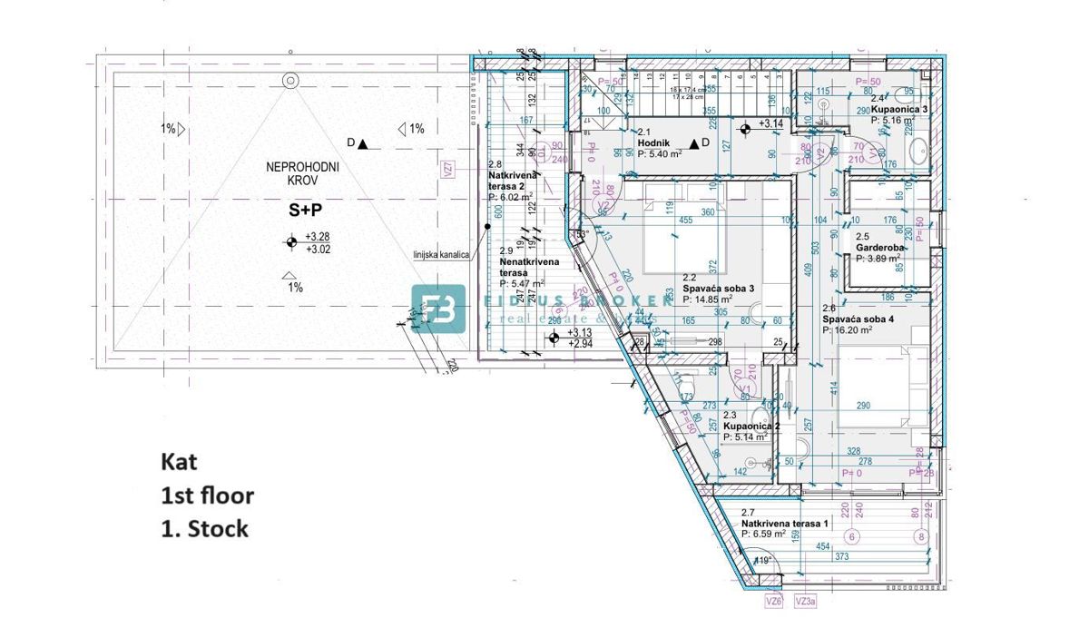 BETINA, nova, luksuzna vila, 150 m od morja, panoramski pogled, bazen, garaža