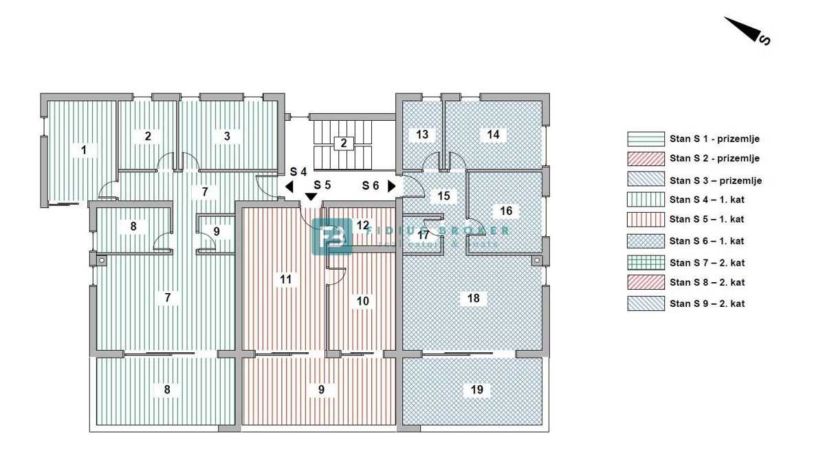 VODICE - SRIMA, novogradnja, 300 m od morja, 2. nadstropje, 3 spalnice