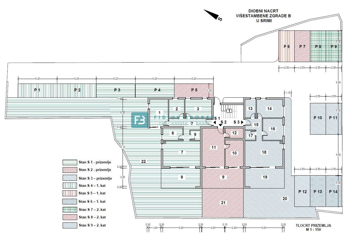 VODICE - SRIMA, novogradnja, 300 m od morja, 2. nadstropje, 3 spalnice