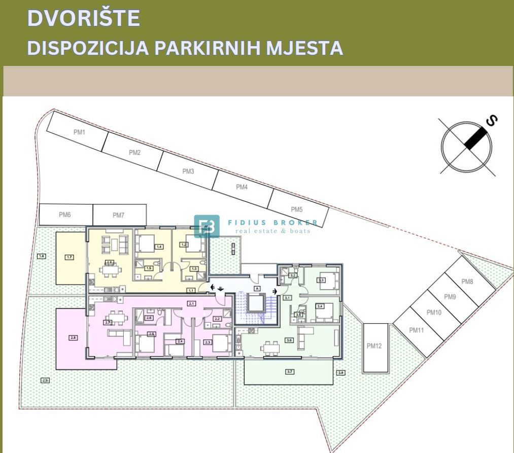 VODICE - SRIMA, vrhunska lokacija, 80 m od morja, 1. nadstropje, pogled na morje, dvigalo