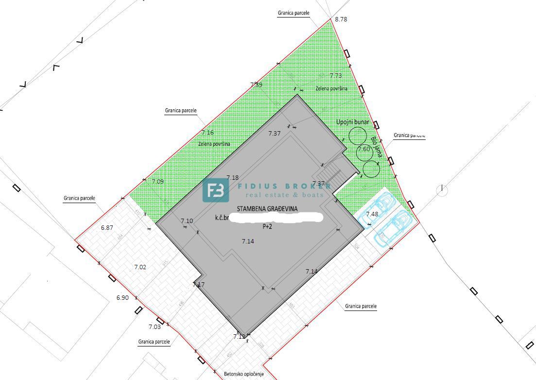 SRIMA, novogradnja, 2. nad., 270 m do plaže, terasa 110 m2, garaža