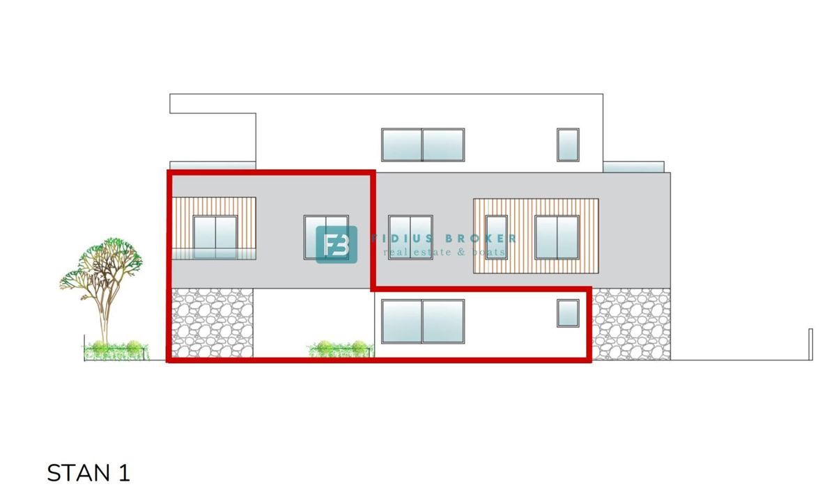 Apartmaj Vodice, 121,73m2