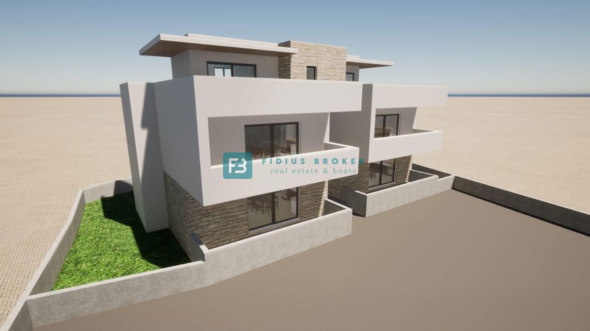 VODICE, novogradnja, pritličje, vrt 84 m2, 2 spavaće sobe