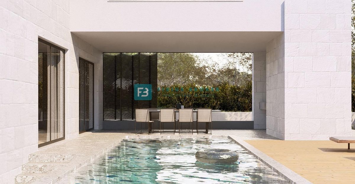 VODICE, nova, luksuzno opremljena vila, bazen, garaža, wellness, telovadnica, razgled