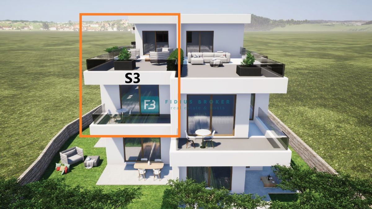 Apartmaj Tribunj, 86,29m2