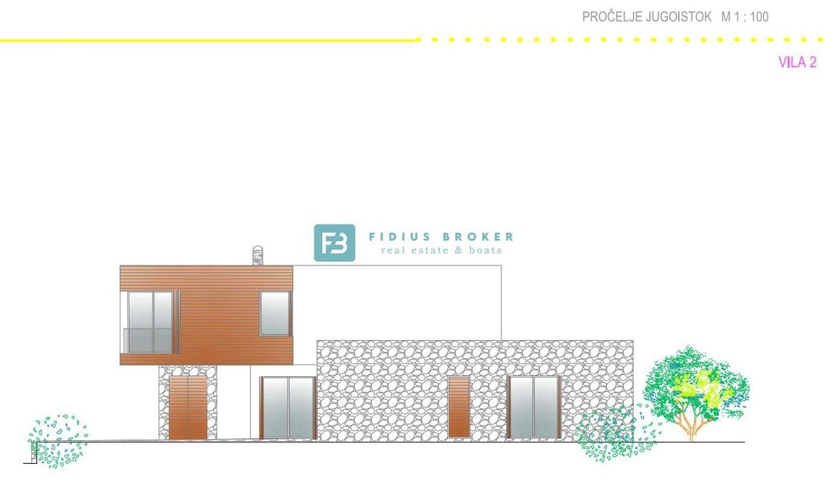 VODICE, nov projekt, luksuzna vila, pogled na morje, bazen, V2