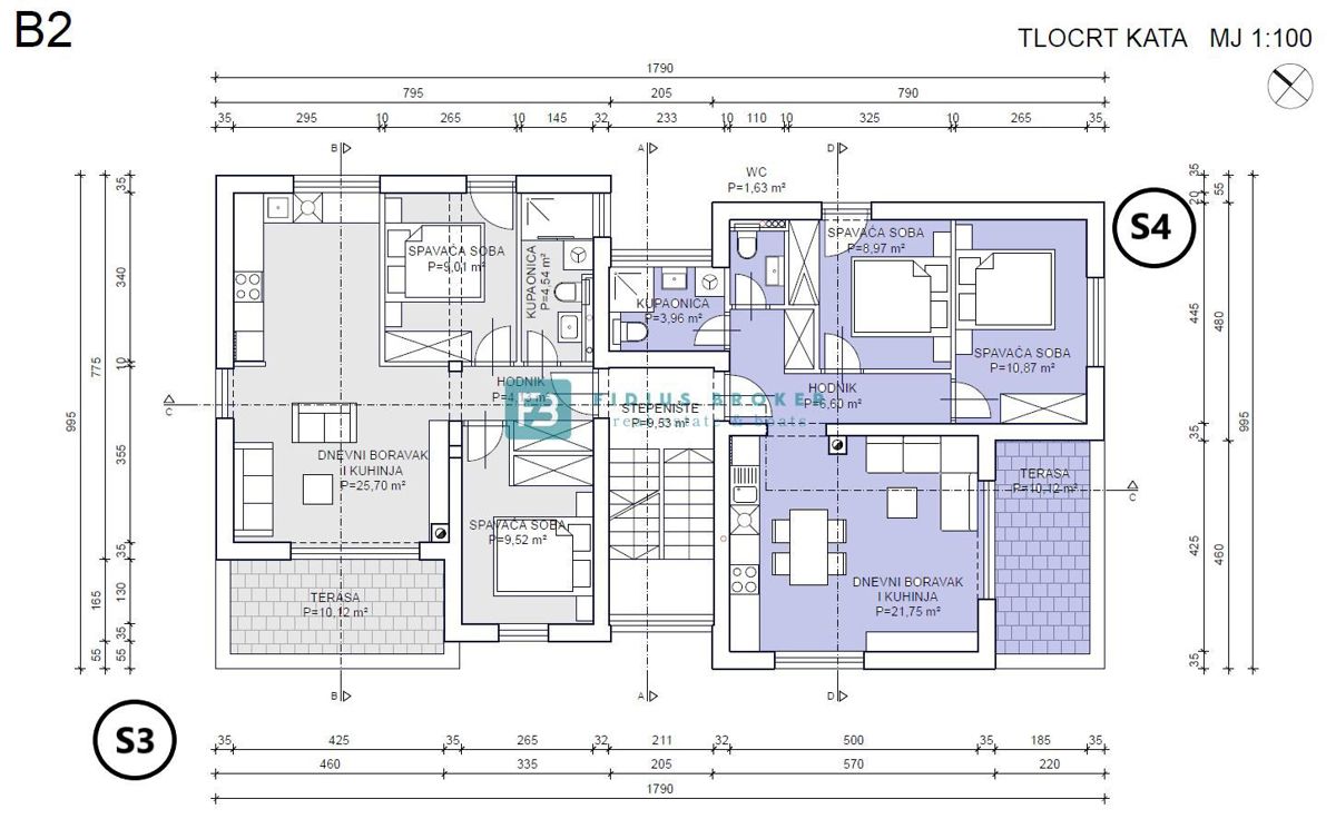 Apartmaj Brodarica, Šibenik - Okolica, 81,34m2