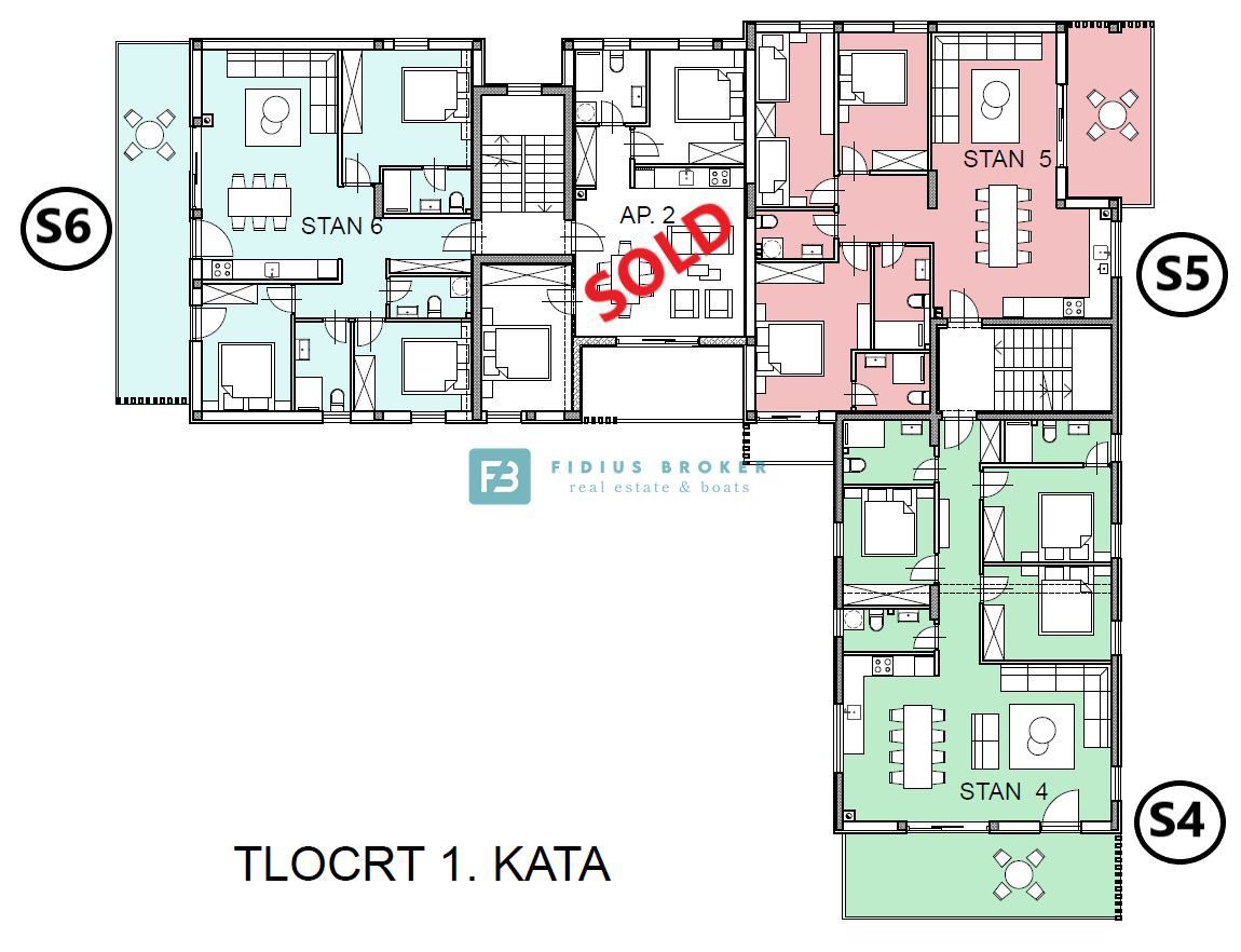 Apartmaj Vodice, 119,10m2
