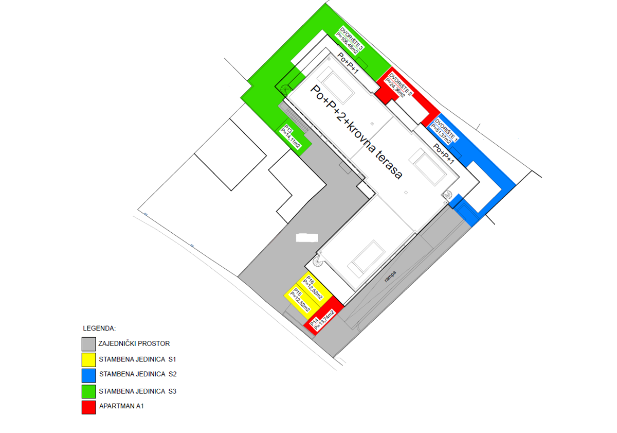 VODICE, novo, vrhunska lokacija, 100 m do morja, 2 ločena apartmaja, garaža, S6