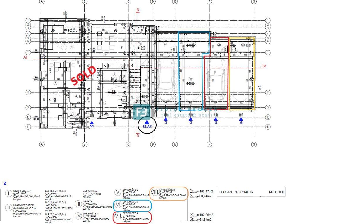 Apartmaj Vodice, 93,91m2