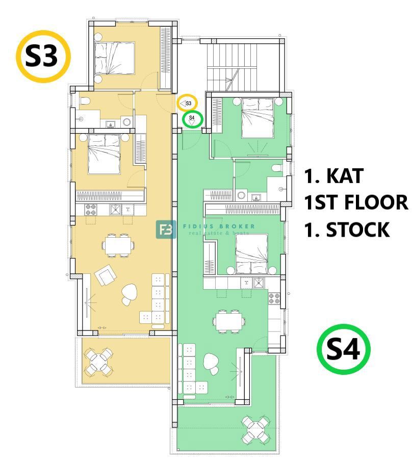 Apartmaj Tribunj, 86,29m2