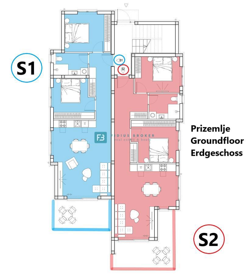 Apartmaj Tribunj, 86,29m2