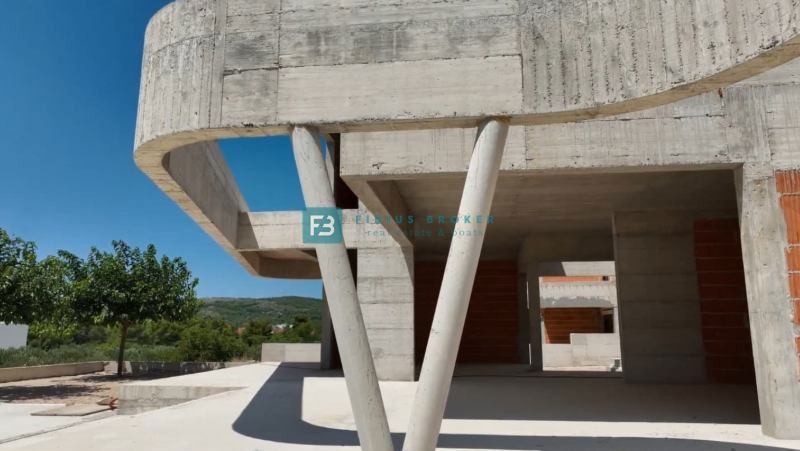 VODICE, nova, moderna atraktivna vila, bazen, savna, garaža