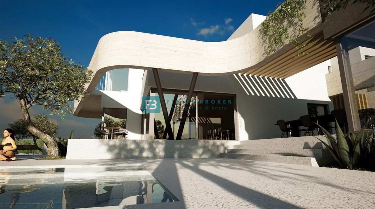 VODICE, nova, moderna atraktivna vila, bazen, savna, garaža