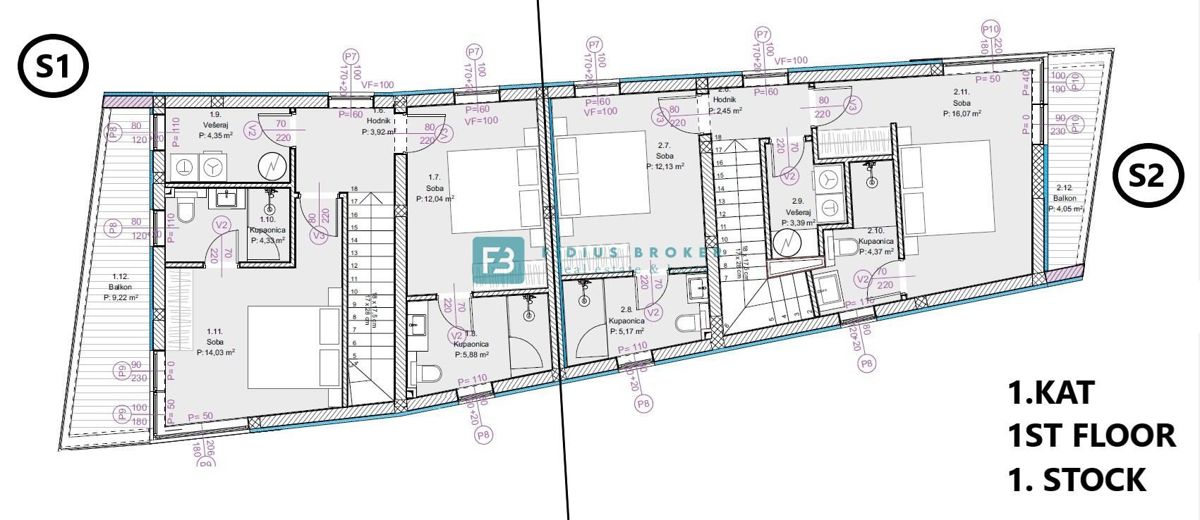 Hiša Žaborić, Šibenik - Okolica, 111,40m2