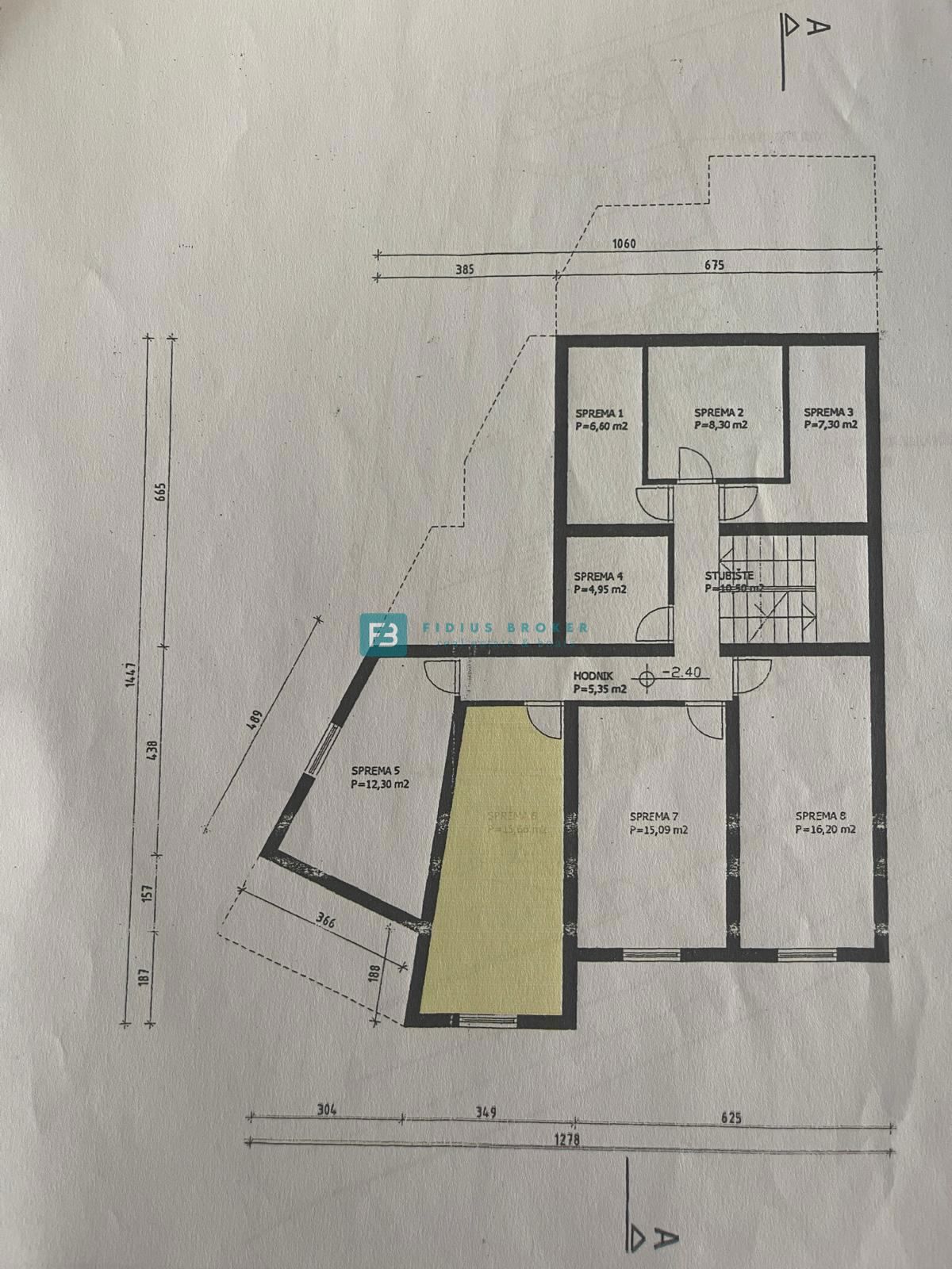 VODICE, opremljeno stanovanje, 2 spalnici, shramba, mirna lokacija