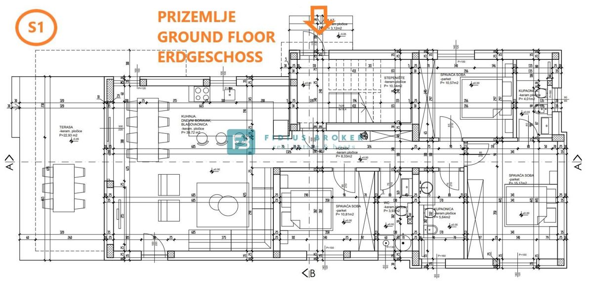 VODICE, novogradnja, luksuzno stanovanje, center, 250 m do rive