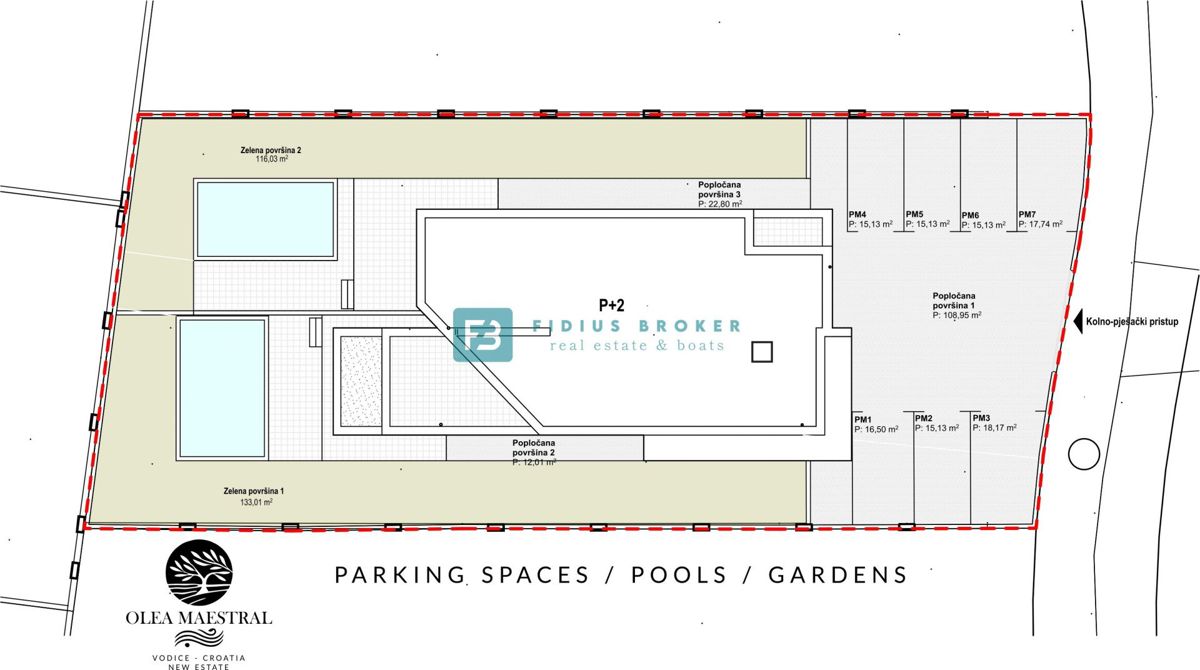 VODICE, novogradnja, penthouse, 2. nadstropje, pogled na morje, 3 ss