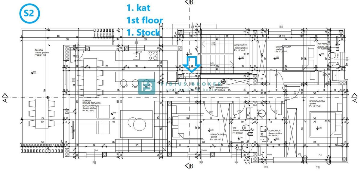 VODICE, novogradnja, luksuzno stanovanje, center, 250 m do rive