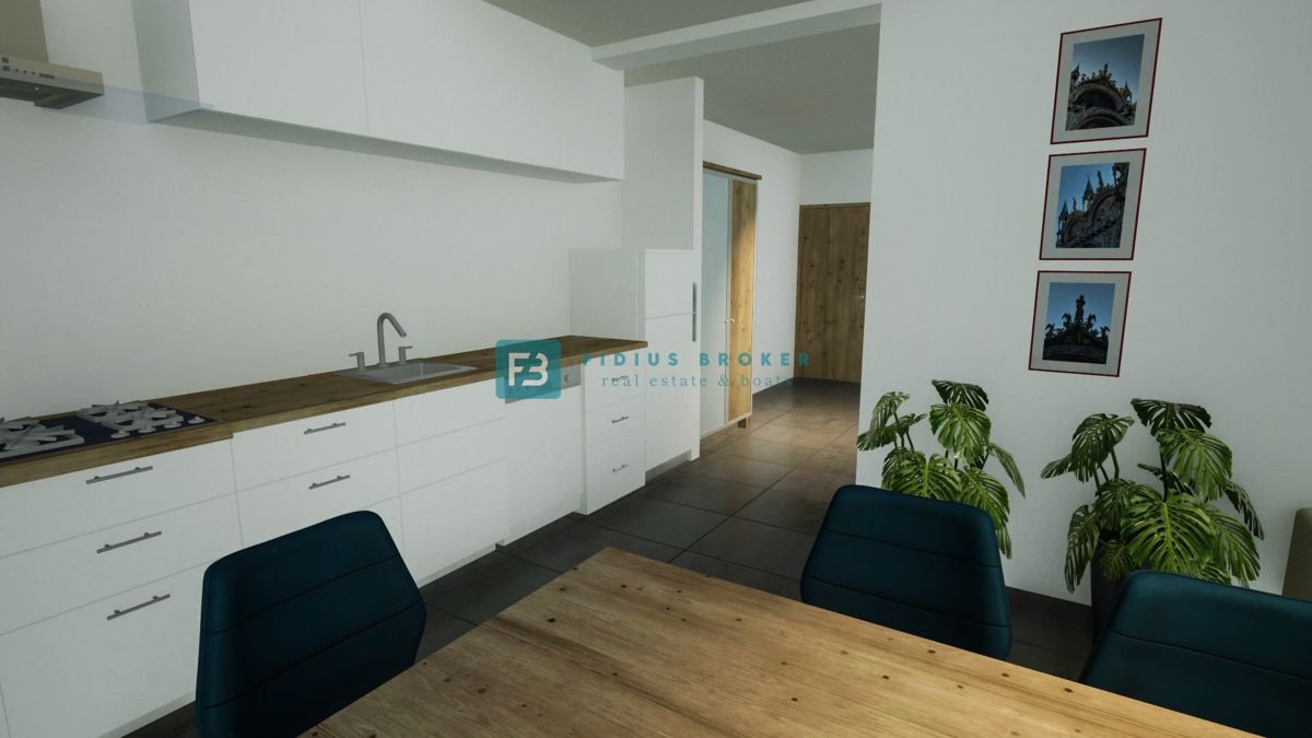 VODICE, novogradnja, pritličje, vrt 51 m2, mirna lokacija