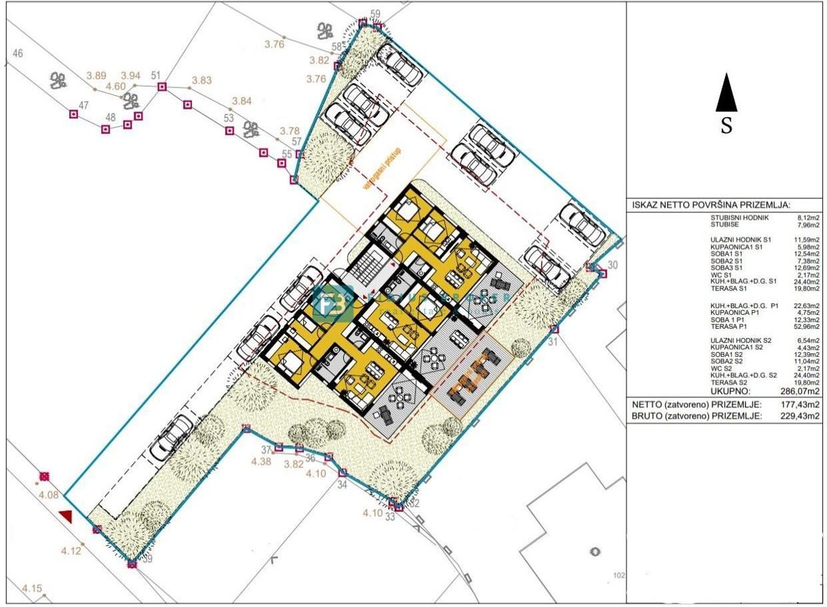 SRIMA, novogradnja, 300 m od morja, 1. nadstropje, terasa, 2 parkirni mesti