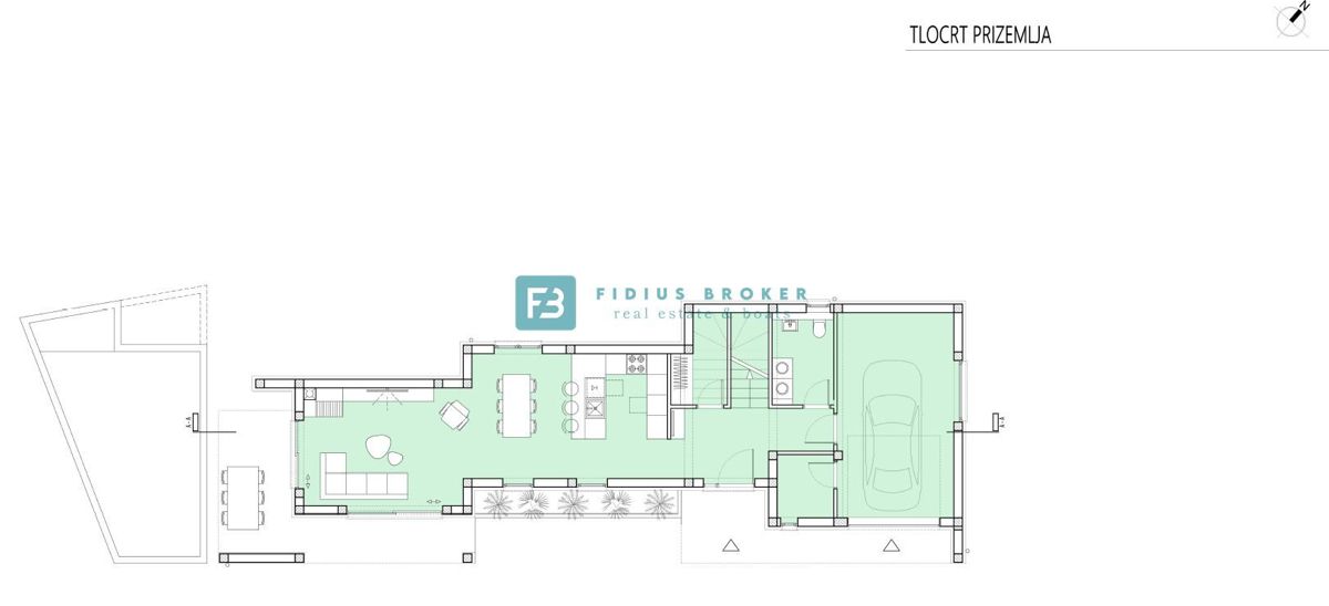 VODICE, novogradnja, luksuzno opremljena vila, bazen, garaža, vrt 340 m2