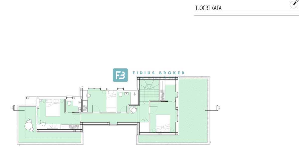 VODICE, novogradnja, luksuzno opremljena vila, bazen, garaža, vrt 340 m2