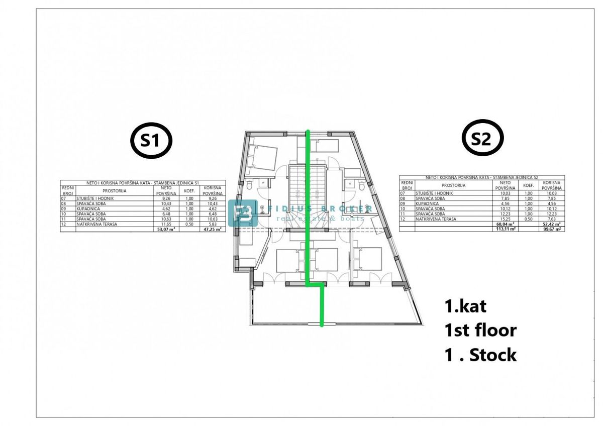 VODICE, novogradnja, moderna polsamostojna hiša, bazen, vrt 145 m2, S1