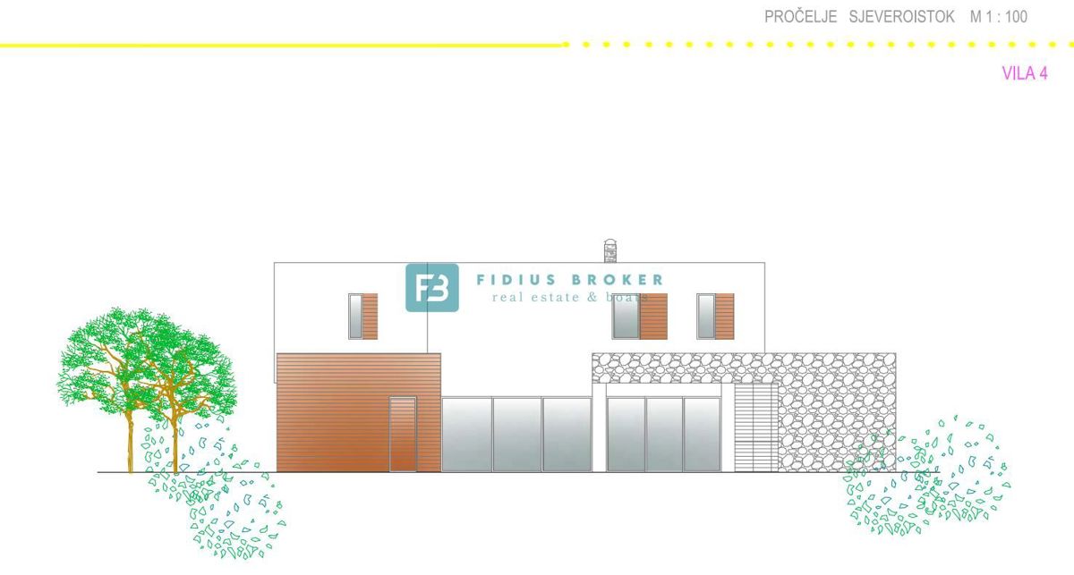 VODICE, nov projekt, luksuzna vila, pogled na morje, bazen, V4